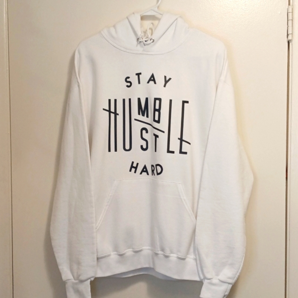 Jerzees XL White Graphic Hoodie